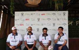 L to R Golfers Veer Ganapathy Trishul Chinnappa Sudhir Sharma Sunhit Bishnoi 3-600kb