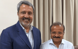 Shri Subodh Kumar Singh, IAS, Principal Secretary to CM of Chhattisgarh (right), with DP World PGTI CEO Mr. Amandeep Johl (left)
